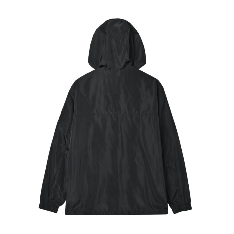 Stone Island Black Nylon Zip Hoodie Jacket view