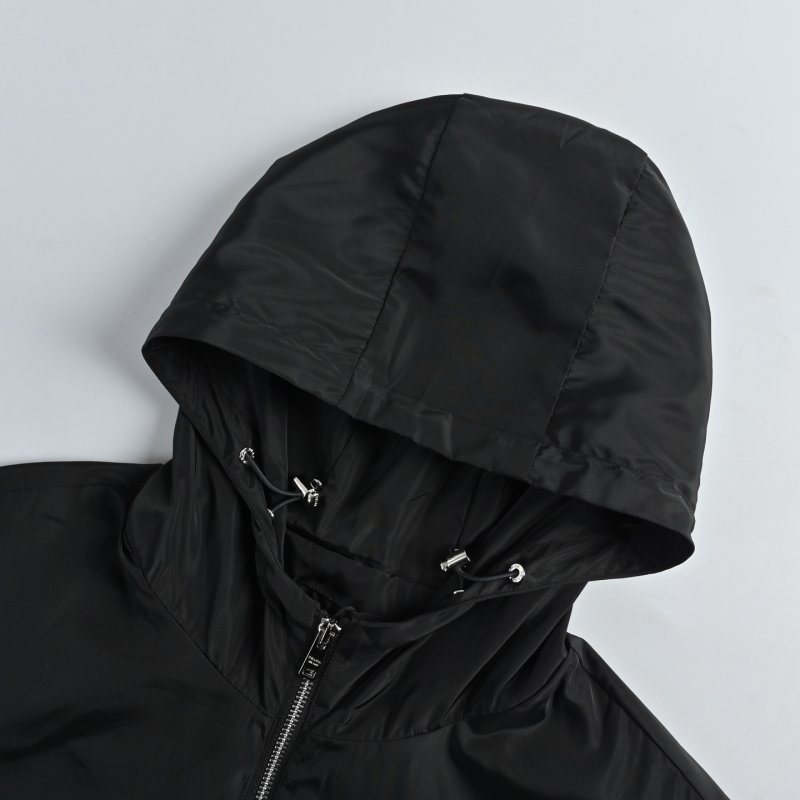 Stone Island Black Nylon Zip Hoodie Jacket view