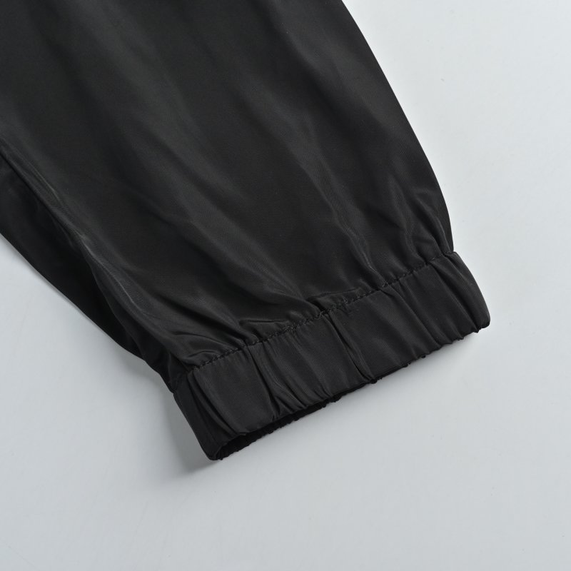 Stone Island Black Nylon Zip Hoodie Jacket view