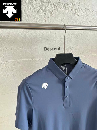Descente Classic Polo Shirt - Navy Blue view 3