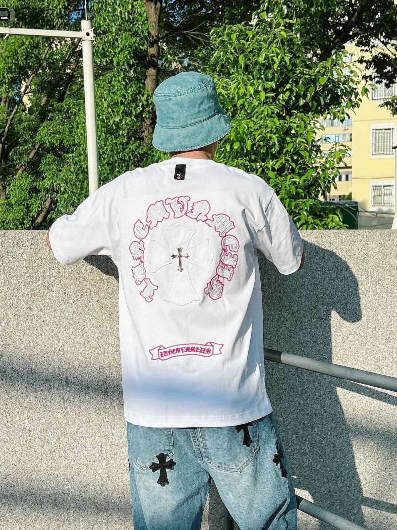 White Cross Graphic Short Sleeve T-Shirt view