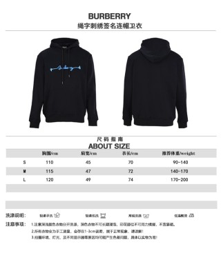 Burberry Signature Rope Embroidery Black Hoodie view 11