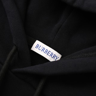 Burberry Signature Rope Embroidery Black Hoodie view 5