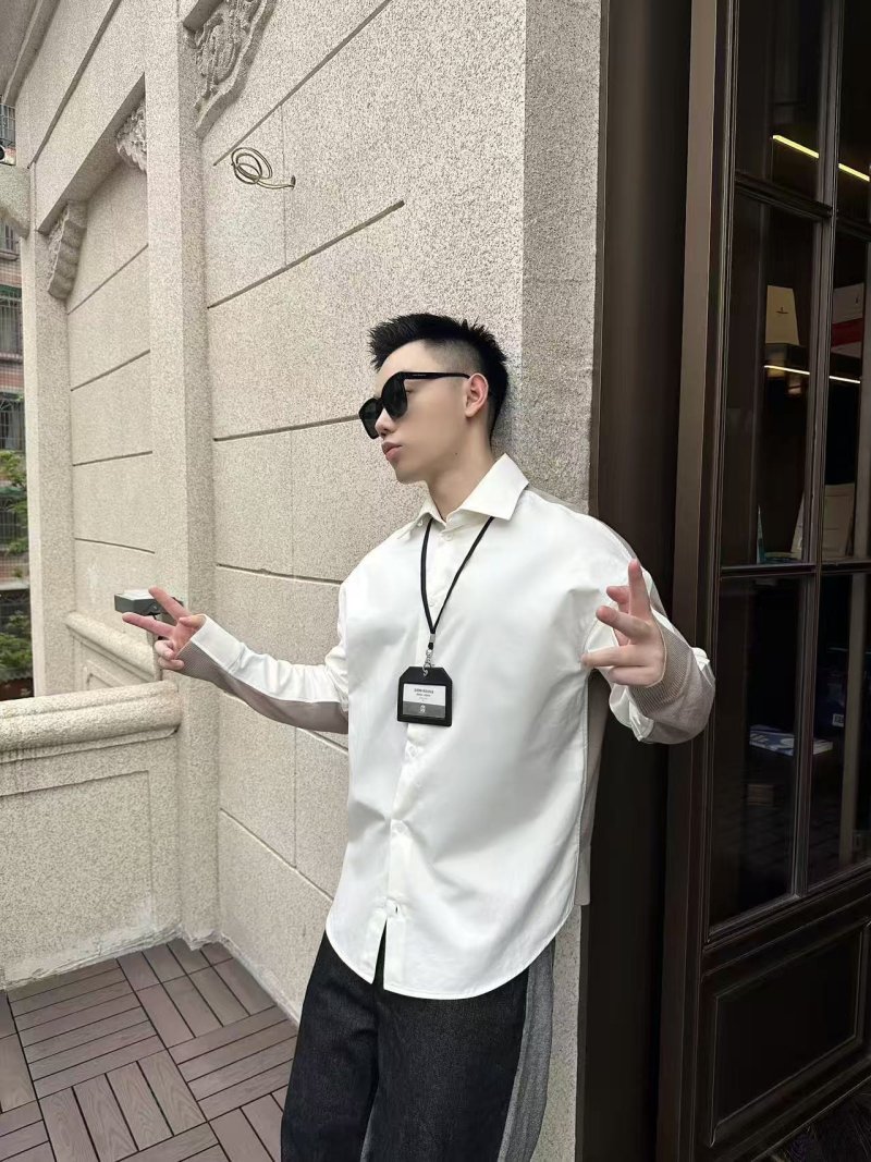 White Long Sleeve Dress Shirt view