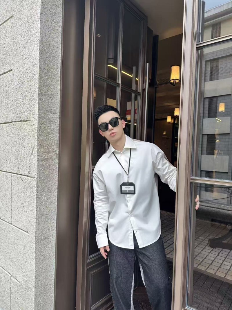 White Long Sleeve Dress Shirt view