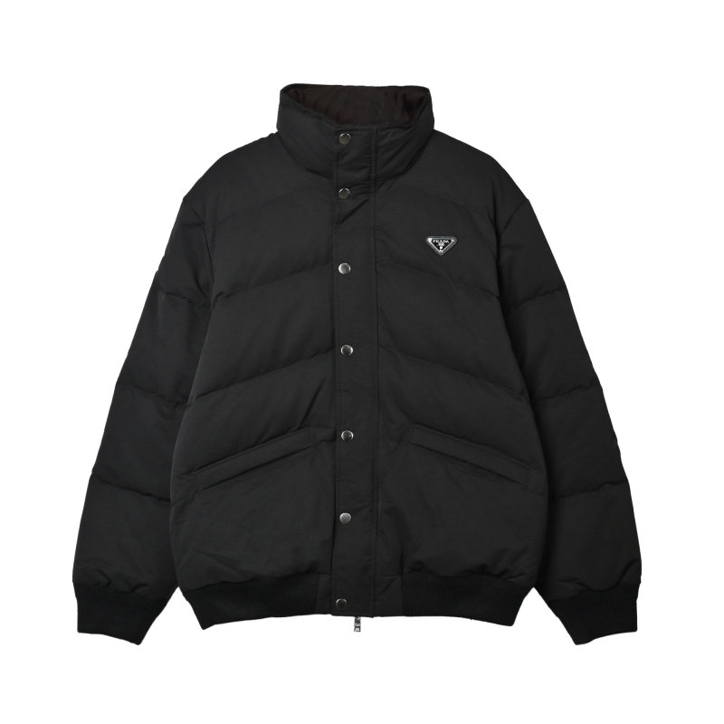 Prada Black Down Puffer Jacket view