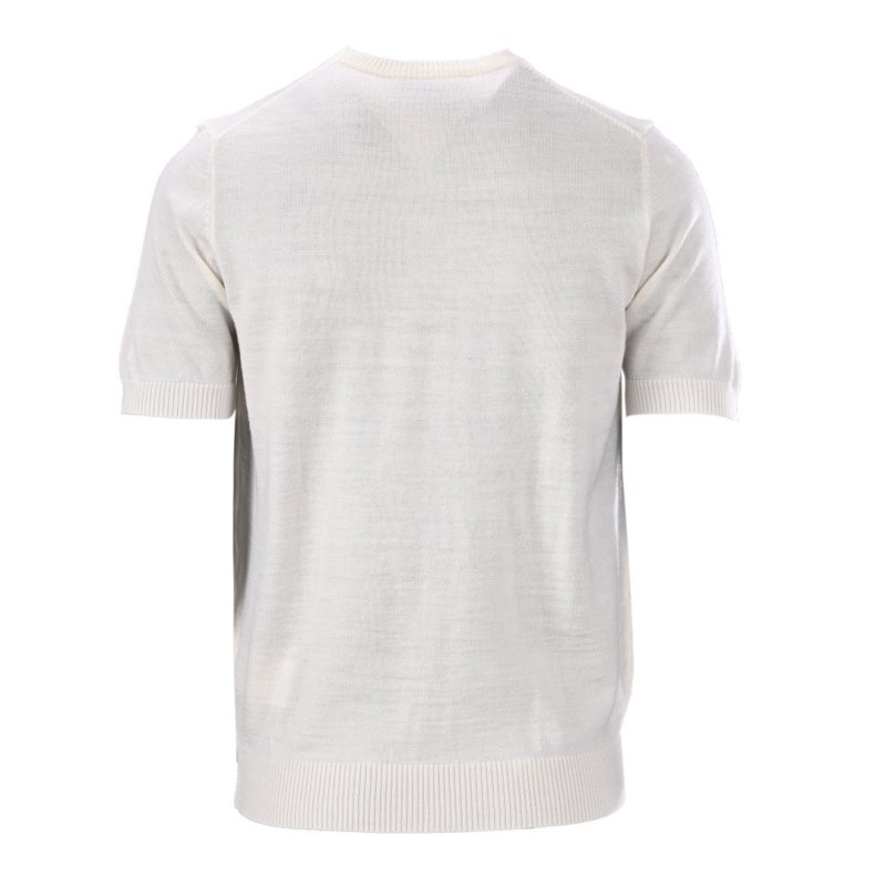 Cream Minimalist Logo Short Sleeve T-Shirt view
