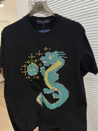 Louis Vuitton White Dragon Print Short Sleeve T-Shirt view 2
