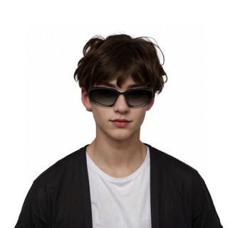 Balenciaga Butterfly Mirrored Letter Sunglasses Black view 3