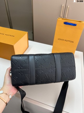Louis Vuitton Keepall 27 Monogram Canvas Black Travel Bag view 3