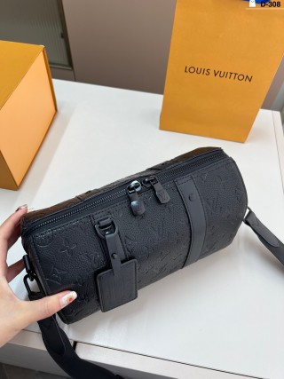 Louis Vuitton Keepall 27 Monogram Canvas Black Travel Bag view 5