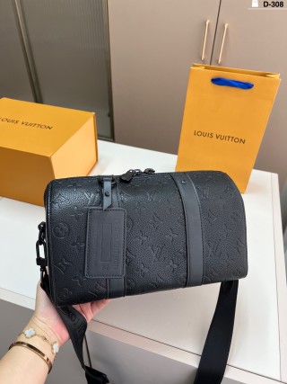 Louis Vuitton Keepall 27 Monogram Canvas Black Travel Bag view 6