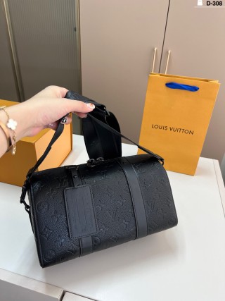 Louis Vuitton Keepall 27 Monogram Canvas Black Travel Bag view 8