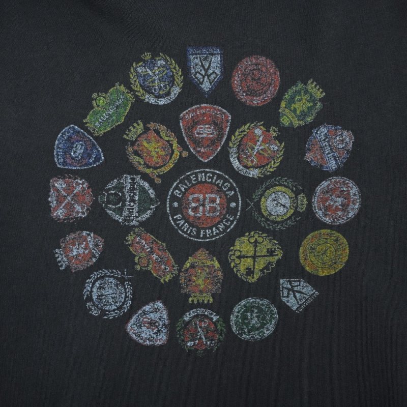 Chrome Hearts Black Multi-Crest Hoodie view