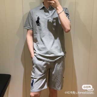 Ralph Lauren Polo Shirt Grey with Embroidered Logo view 6