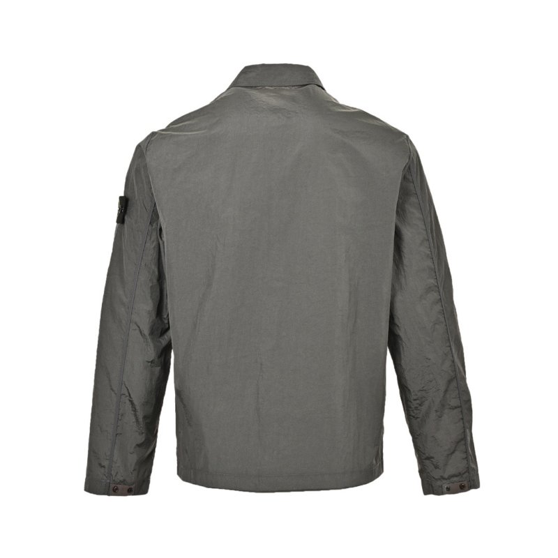 Stone Island Crinkle Reps Nylon Jacket Sage Green view