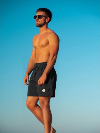 Moncler Black Beach Shorts view 3