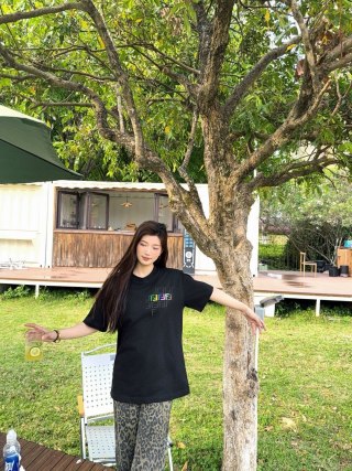 Fendi Black Short Sleeve T-Shirt with FF Monogram view 2