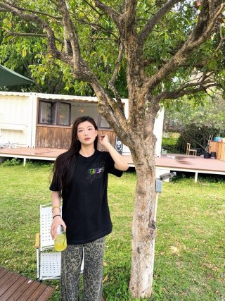 Fendi Black Short Sleeve T-Shirt with FF Monogram view 4