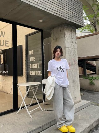 Calvin Klein Jeans White Logo T-Shirt view 4