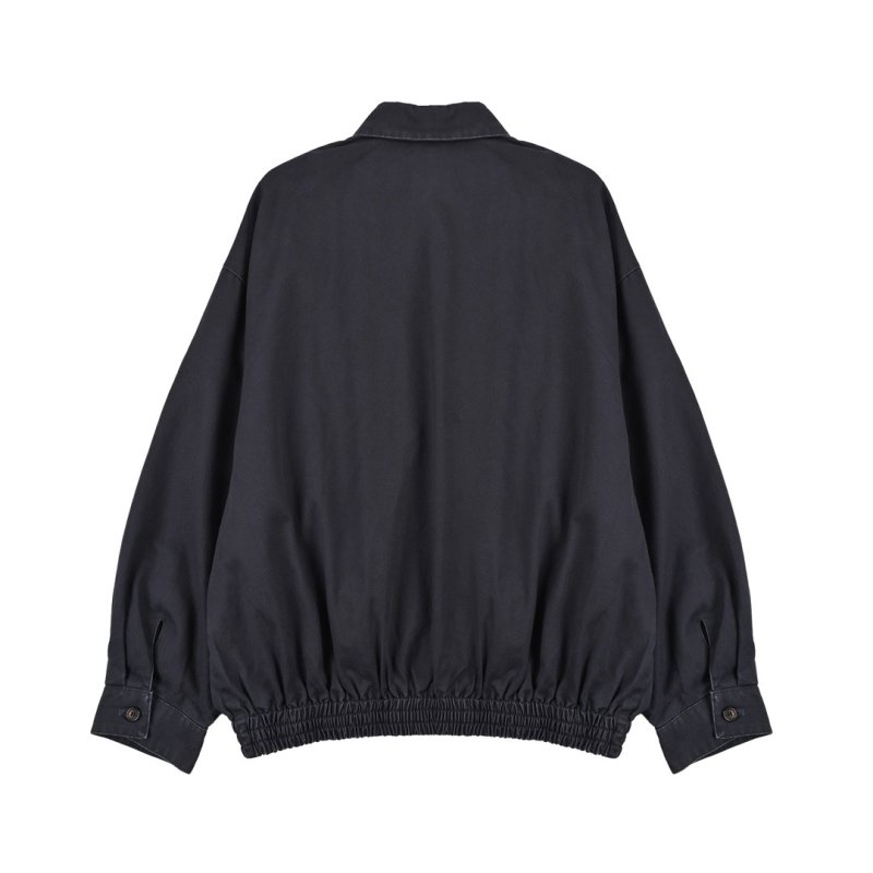 Miu Miu Navy Zip-Up Overshirt Jacket view