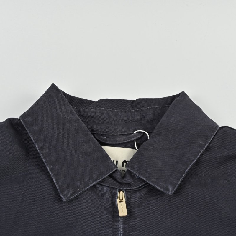 Miu Miu Navy Zip-Up Overshirt Jacket view