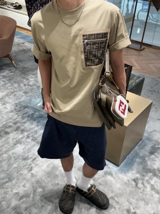 Fendi FF Monogram Navy Shorts view 10