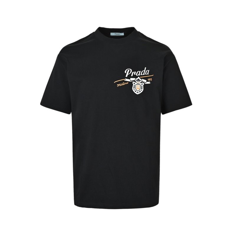 Prada Black Logo Short Sleeve T-Shirt view