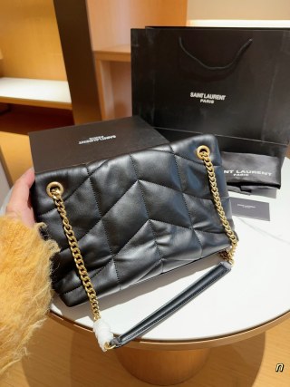 Saint Laurent Loulou Mini Black Quilted Shoulder Bag view 4