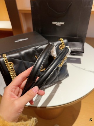 Saint Laurent Loulou Mini Black Quilted Shoulder Bag view 5