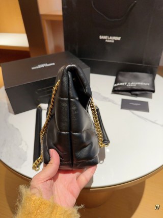 Saint Laurent Loulou Mini Black Quilted Shoulder Bag view 6