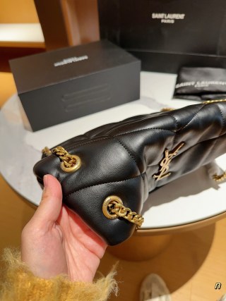 Saint Laurent Loulou Mini Black Quilted Shoulder Bag view 8