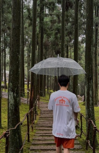 White Graphic Pocket T-Shirt with Orange Embroidered Logo view 7