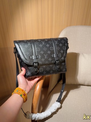 Louis Vuitton Christopher Black Monogram Messenger Bag view 3