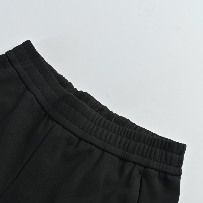 Black Cargo Pants with Grey Utility Pocket Detail view