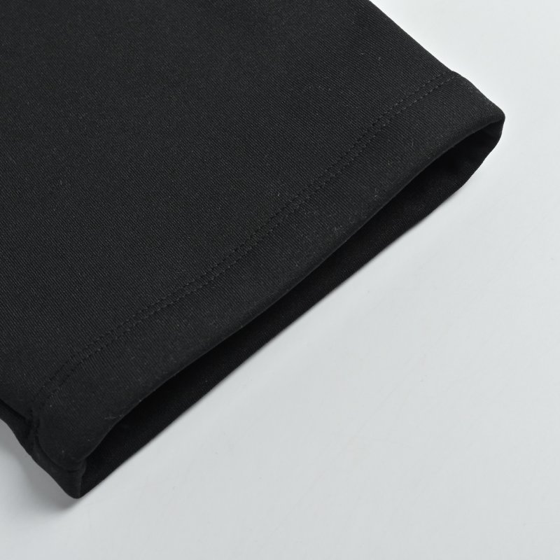 Black Cargo Pants with Grey Utility Pocket Detail view