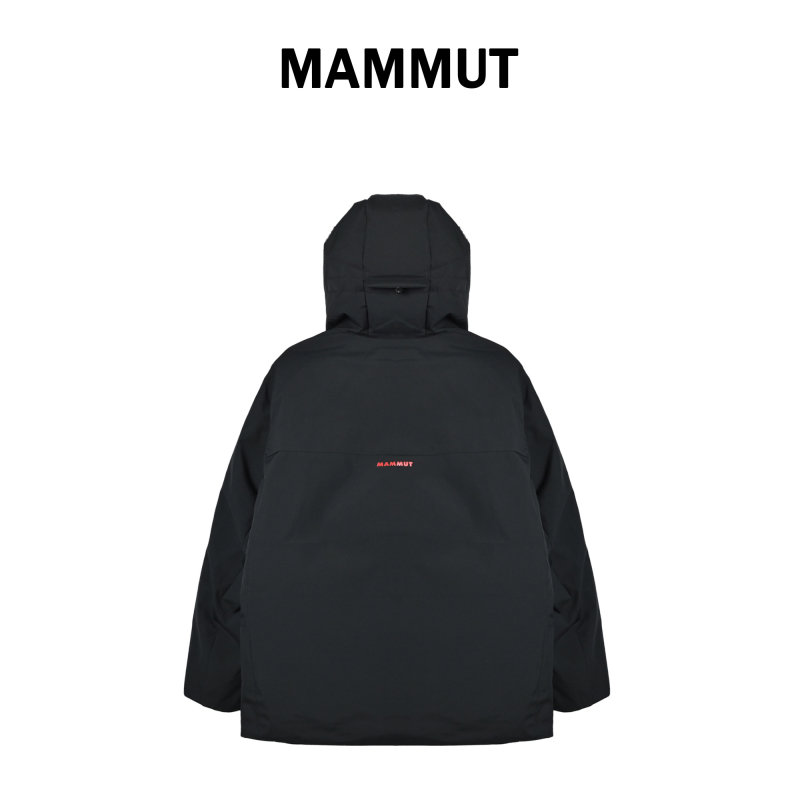Black Padded Down Jacket with Hood view