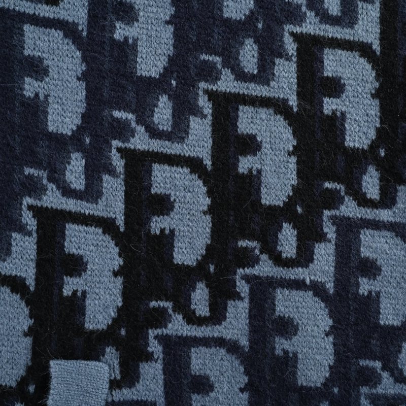 Dior Monogram Jacquard Zip Jacket Blue view