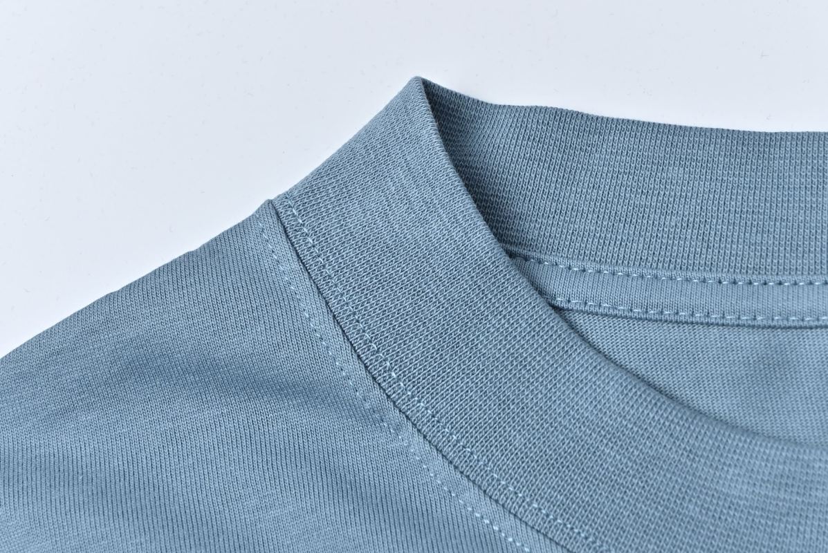 Balenciaga Blue Logo Short Sleeve T-Shirt view