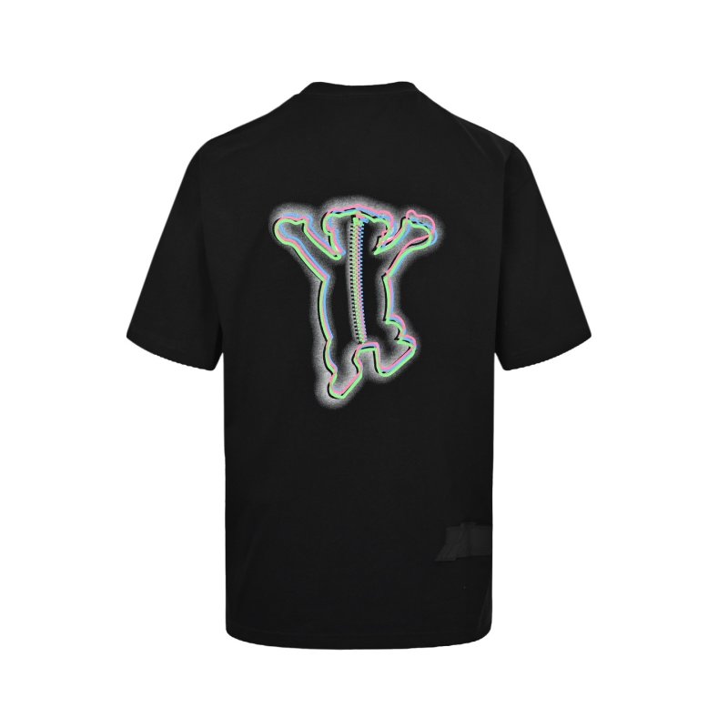 Black Oversized Snake Graphic T-Shirt with Embroidered Detail view