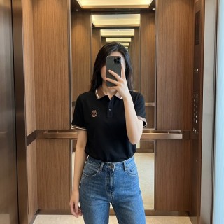 Burberry Black Short-Sleeve Polo Shirt
