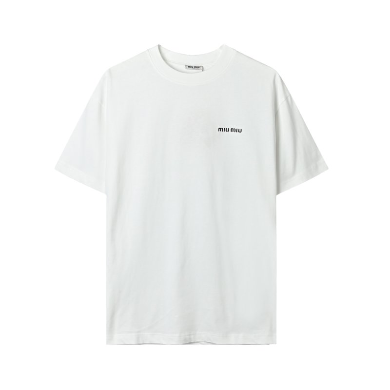 White Minimalist Logo Short Sleeve T-Shirt view