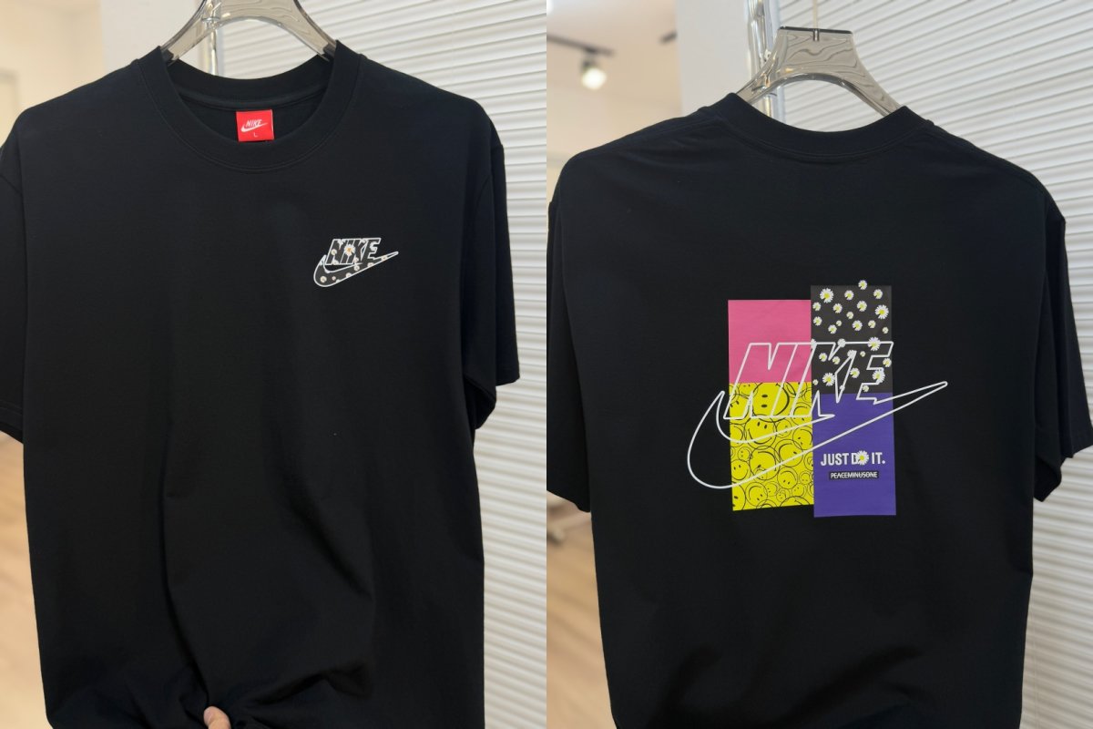 Nike Swoosh Logo Print White Cotton T-Shirt view