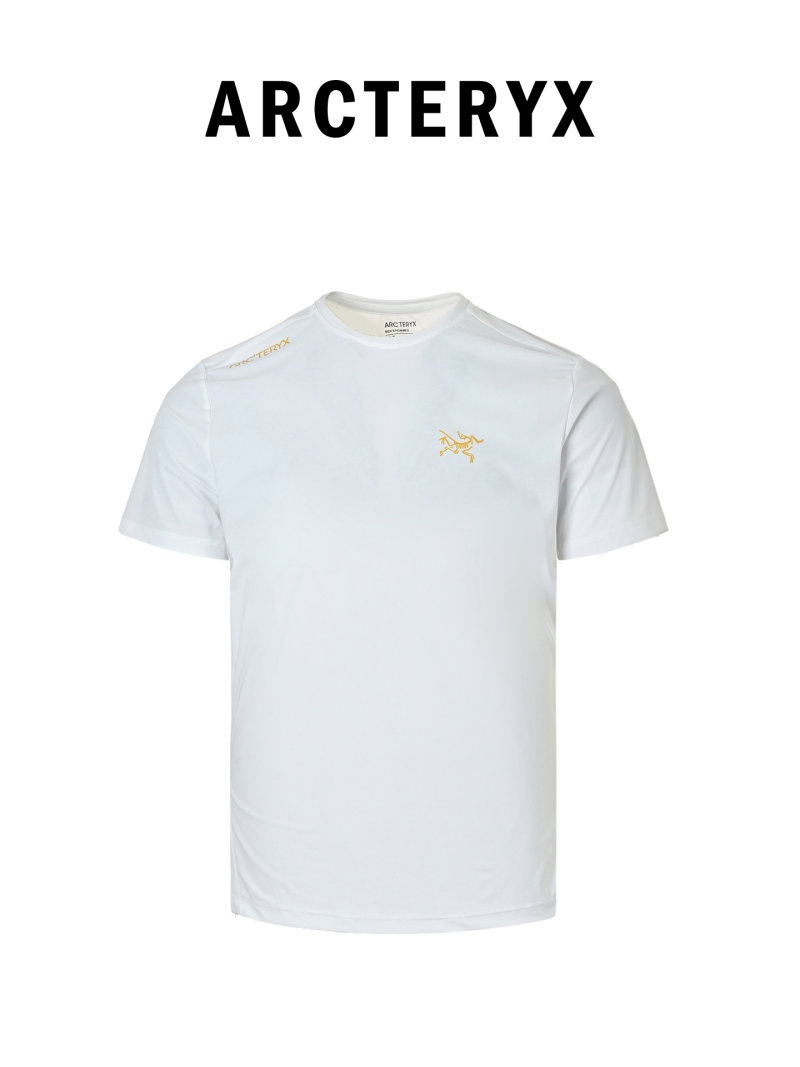 Arcteryx White Short Sleeve T-Shirt with Gold Logo