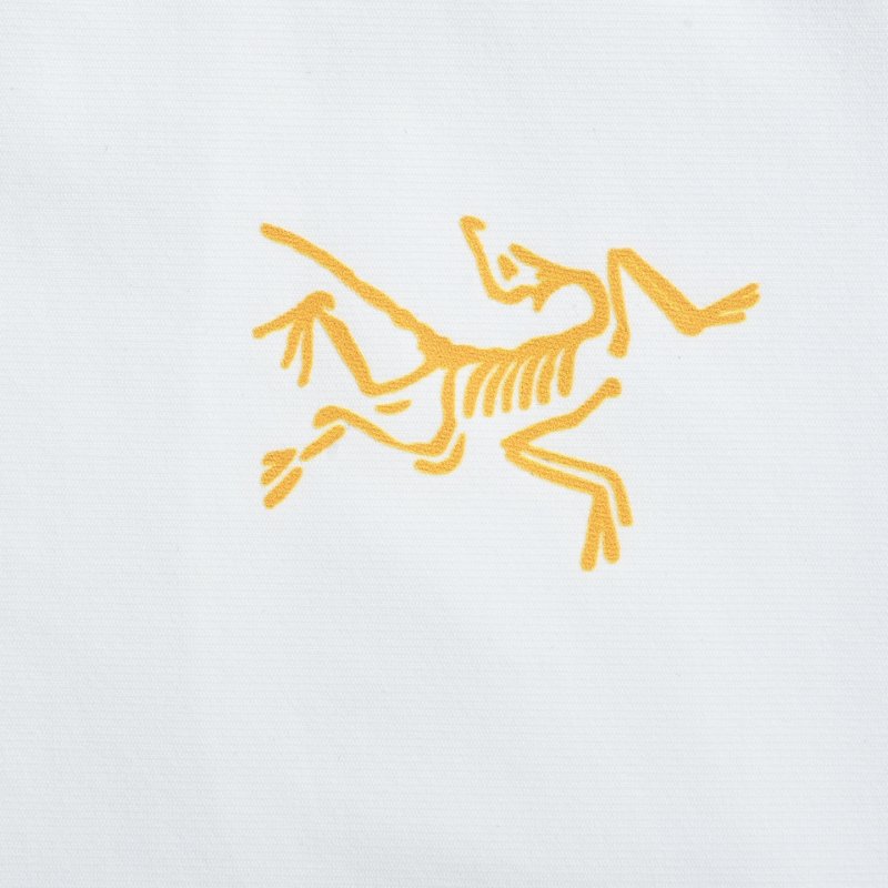 Arcteryx White Short Sleeve T-Shirt with Gold Logo view