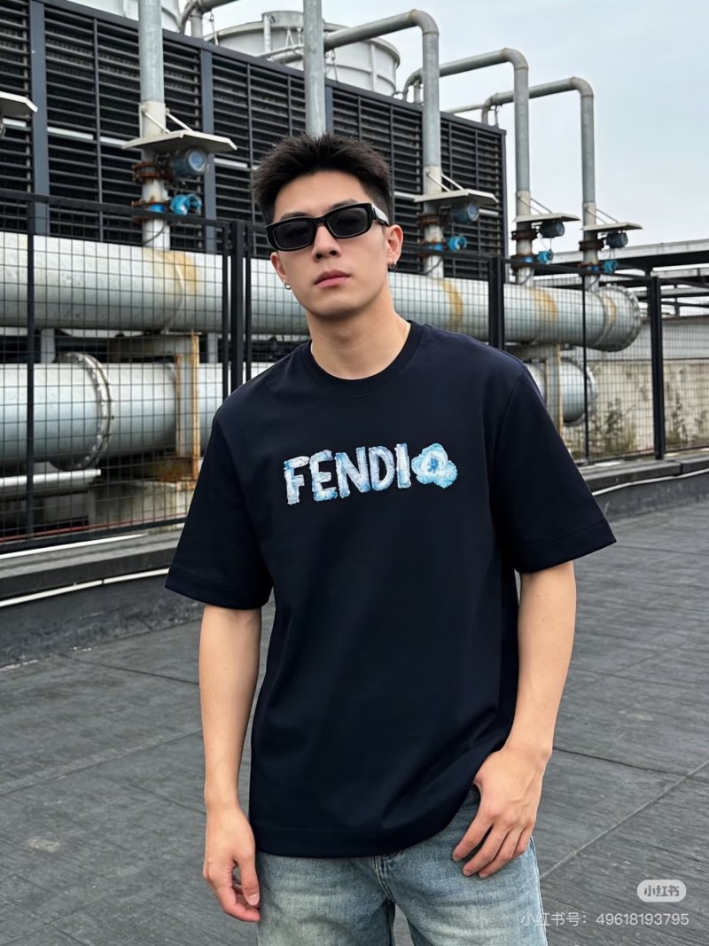 Fendi Logo Black T-Shirt view