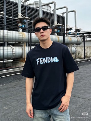 Fendi Logo Black T-Shirt view 3