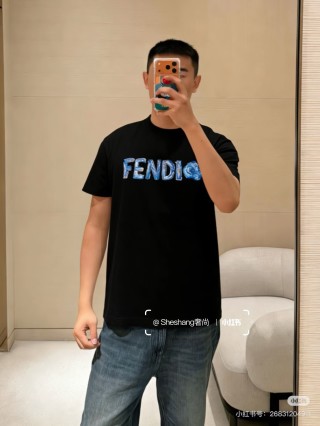 Fendi Logo Black T-Shirt view 9