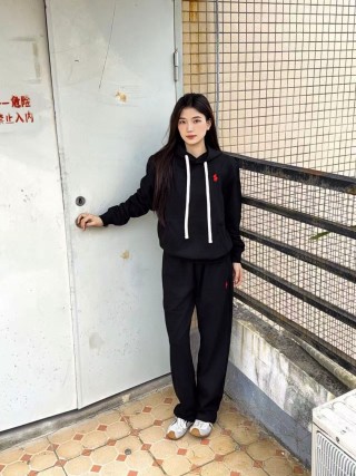 Black Relaxed Fit Sweatpants view 4