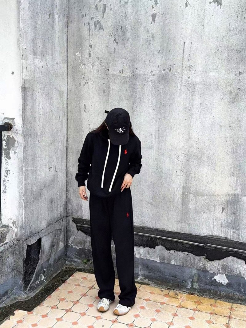 Black Relaxed Fit Sweatpants view